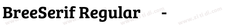 BreeSerif Regular 常规字体转换